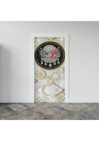 Kapı Giydirme Kapı Sticker Folyosu Osmanlı Arma