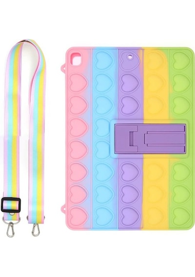 Apple Uyumlu iPad 10.2 7.Nesil Kılıf A2197 A2200 A2198 Pop-It Push Bubble