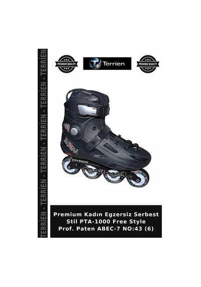 Premium Kadın Egzersiz Serbest Stil Pta-1000 Free Style Prof. Paten Abec-7 No:43 6 Çok Renkli