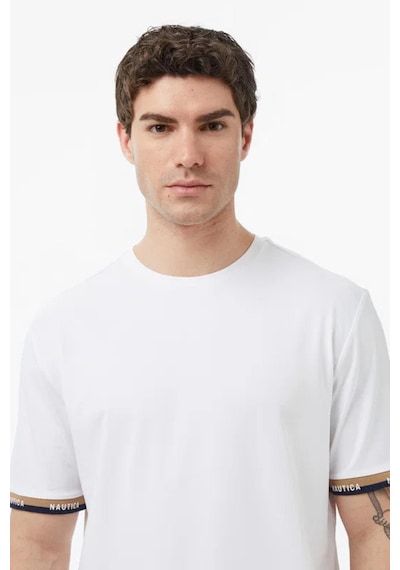 Nautica Erkek Beyaz Regular Fit T-shirt-14606