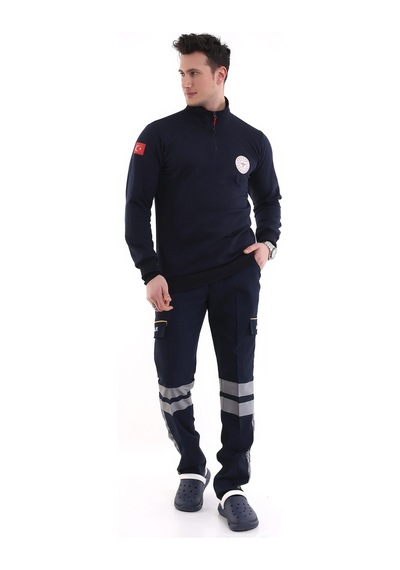 112 Balıkçı Yaka Outlet Sweat - Lacivert Lacivert