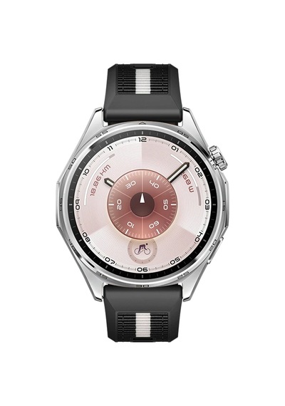 Huawei Watch Gt6 46mm İle Uyumlu Sportstripe Örgü Desen Metal Tokalı Silikon Akıllı Saat Kordonu