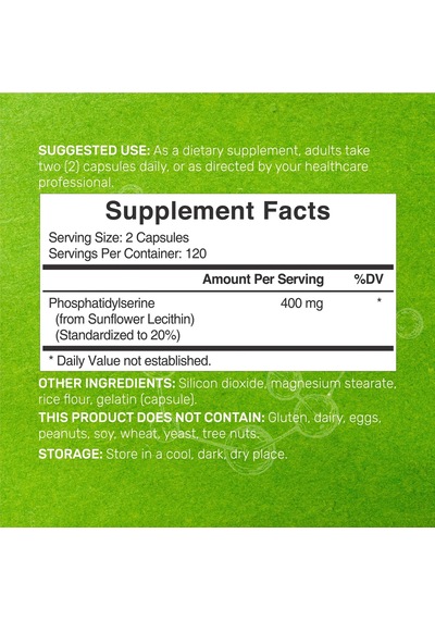 Phosphatidylserine 400mg 240 Capsules