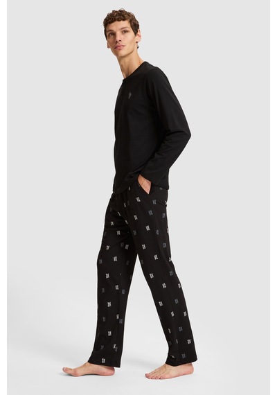 U.S. Polo Assn. Erkek Siyah Pijama Takımı 50333263-vr046