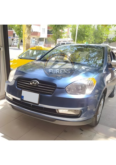 Hyundai Accent Era 2006-2010 Uyumlu H Lip Esnek Ön Lip 2 Parça Karlık Ön Ek Tampon Altı Dil