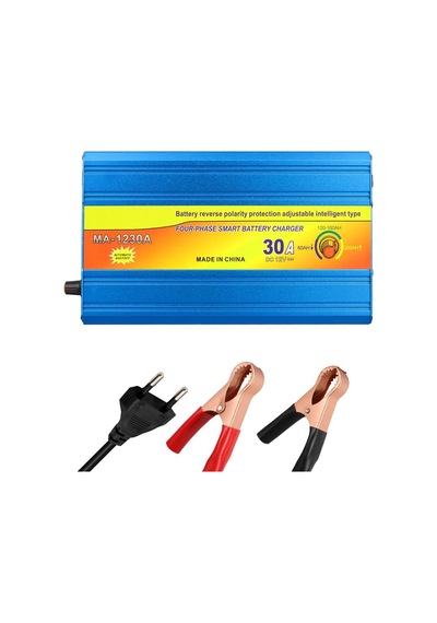 Powermaster Ma-1230a 12 Volt 30 Amper Akıllı Akü Şarj Cihazı Oto Araç Motosiklet Akü Şarj Aleti