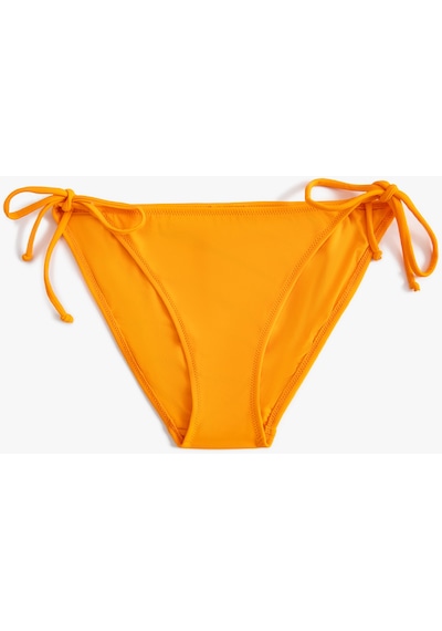 Koton Brazilian Bikini Altı Basic Yanları Bağlama Detaylı Turuncu 4sak00143mm Turuncu