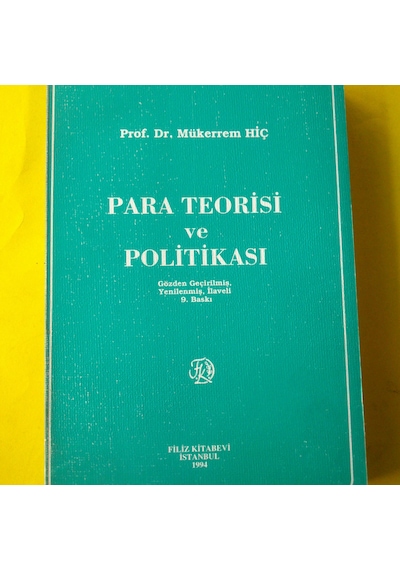 Para Teorisi ve Politikası