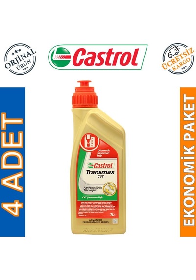 Castrol Transmax Cvt Otomatik Cvt Şanzıman Yağı 4 x 1 L