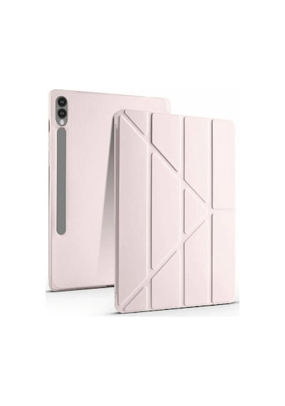 Samsung Galaxy Uyumlu X510 Tab S9 Fe 11 Kılıf Kalemlikli Mars Tablet Kılıfı - Rose Gold Kapaklı Kılıf