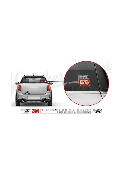 Rou8 Vintage Route 66 Sticker