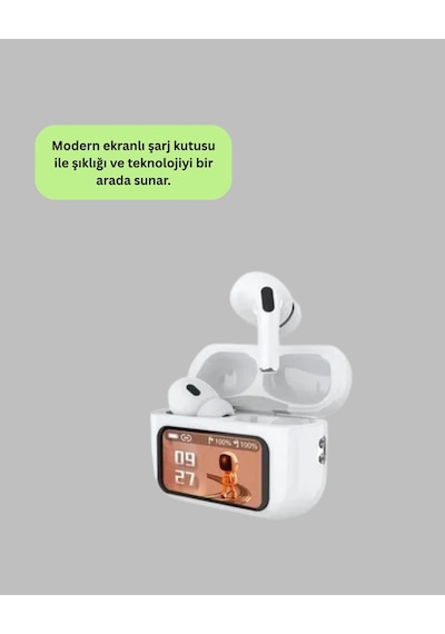 Dokunmatik Kontrollü Gürültü Önleyici Bluetooth Kulaklık Şarj Göstergeli Antrasit Melanj