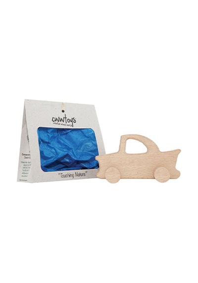 Cwwtoys Klasik Araba Boyasız Ahşap Oyuncak, Masif Kayın, 18 Ay+