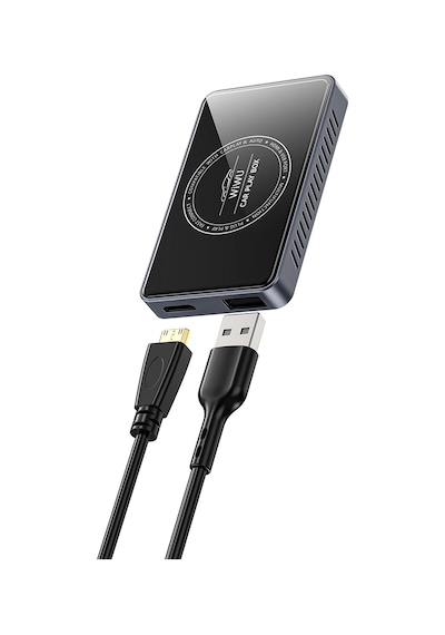 Wiwu Wi-cp004 Hdmı Girişli Bölünmüş Ekran Özellikli Carplay Wireless Adaptör Dual Wifi 2.0 Siyah Diğer