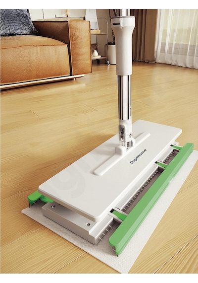 One Click Akıllı Mop Paleti Xl 32cm Tembel Mop El Değmeden Islak Havlu Ve Bez Kullan At Otomatik Dgt-101 Çok Renkli