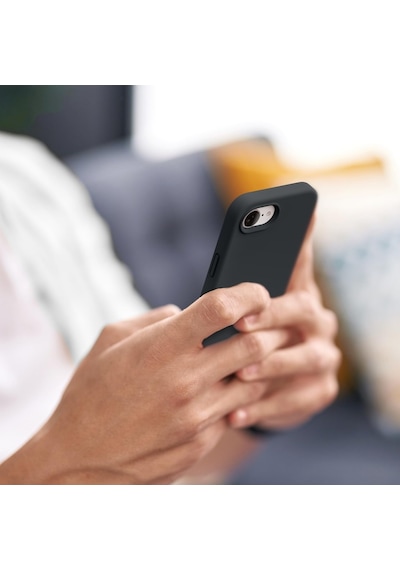 Apple iPhone 17e İle Uyumlu Telefon Kılıfı Kadife Iç Yüzey Soft Tasarım Lansman Kılıf Siyah