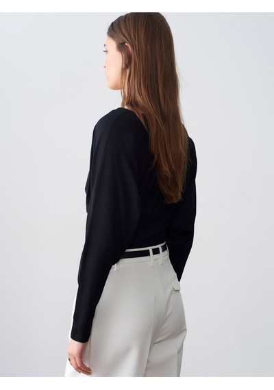 Dilvin 72638 Kemerli Pensli Pantolon-beyaz