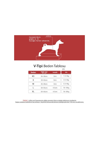 V-Tipi Köpek Göğüs Tasması | Yumuşak ve Dayanıklı, Konforlu Neon Turuncu S