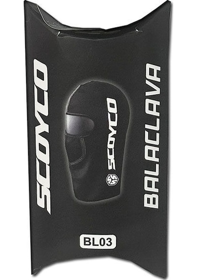 Scoyco Motosiklet Ve Bisiklet Termal Balaklava Motor Maske Yüz Koruma Siyah