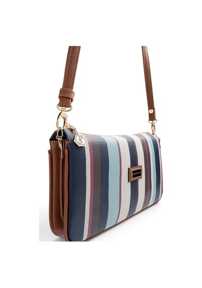 Silver & Polo Silver Polo Mix - Taba Ekose Kadın Çapraz Çanta Sp1291