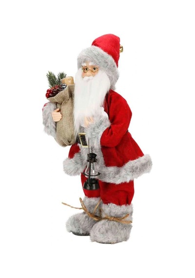Gri Kürklü Dekoratif Biblo 41 Cm