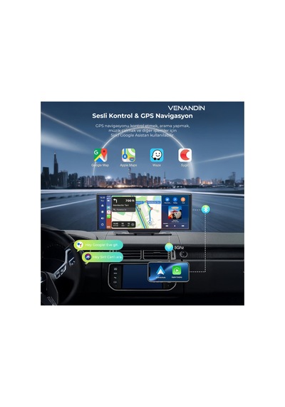 Cpnvx-002 Vionex Pro Kablosuz Car Play Adaptörü - Siyah 10 İnç