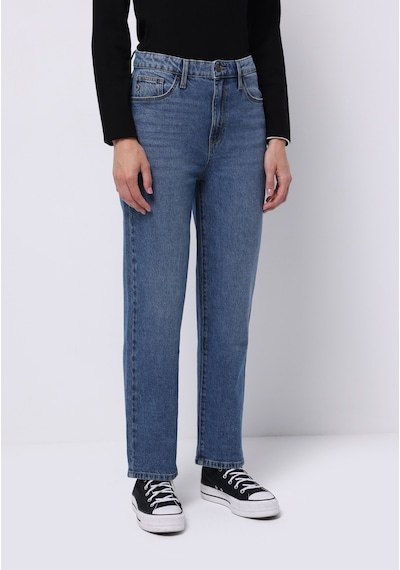 Colin's Colins Straight Fit Yüksek Bel Düz Paça Kadın Siyah Jean Pantolon Cl1076563 Q1.v1 Dn43726 Denim