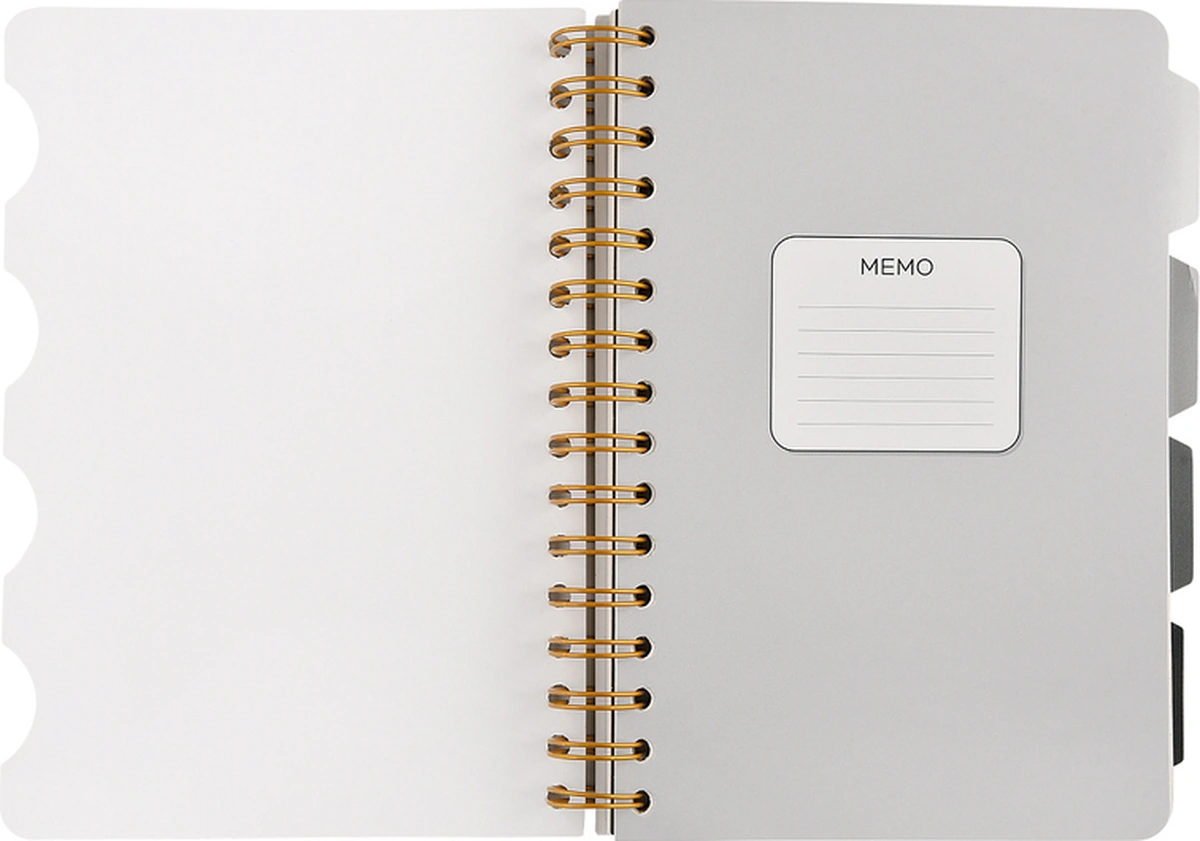 Spiralli Defter A5 4 Ayraçlı, 30 Yap. Çizgili, 30 Yap. Çizgili, 30 Yap. Noktalı, 30 Yap. Düz Desen1