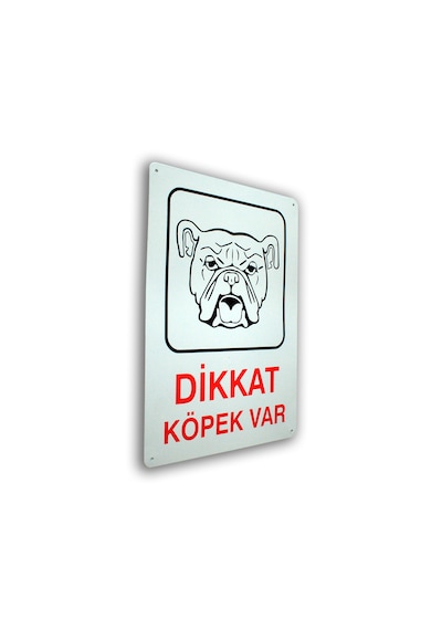 Metal İş Güvenliği Ve Uyarı Levhaları 25 36 Cm.dikkat Köpek Var