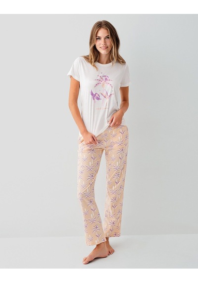 Rolypoly Kadın Beyaz Pijama Takım Beyaz