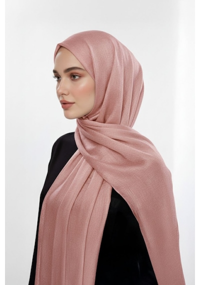 Mizalle Sim Dokulu Pembe Şal Pembe