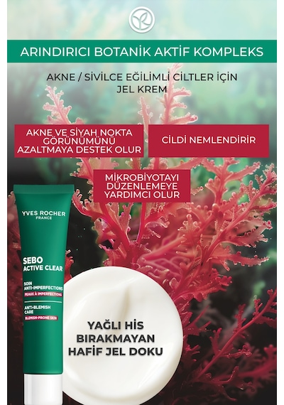 Akne Ve Siyah Nokta Görünümünü Azaltan Nemlendirici Krem Matlaştırıcı Etkili Cilt Bakımı 40 Ml