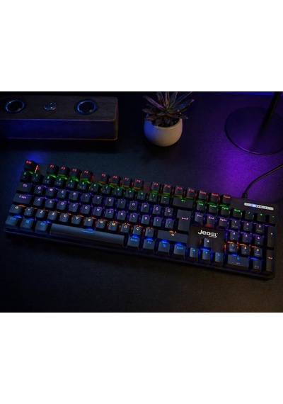 Jedel Kl-138 Blue Switch Mekanik Rgb Efekli Işıklı Oyuncu Klavye Q Türkçe Klavye 9 Farklı Işık Modu