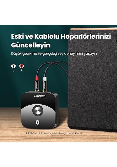 Ugreen HiFi Bluetooth 5.0 RCA 3.5mm Aux Ses Adaptörü