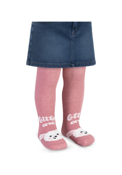 3133 Civil Baby Little One 6-18 Ay Bebek Kız Külotlu Çorap - Pembe