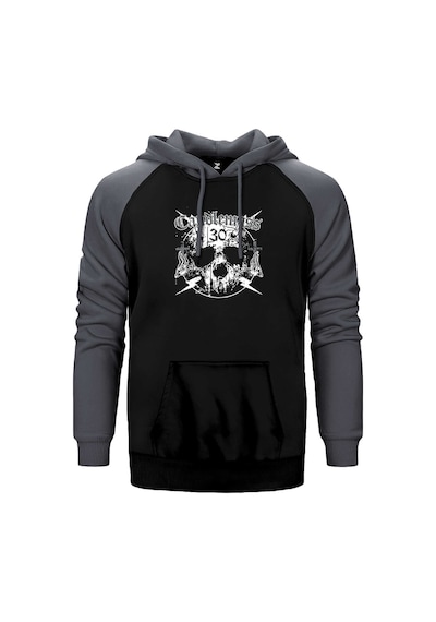 Candlemass Doom Metal Long Sleeve Gri Renk Reglan Kol Kapşonlu Sweatshirt Gri