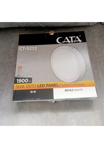 Cata 18 Watt Sıva Üstü Panel Beyaz