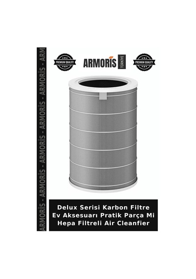 Delux Serisi Karbon Filtre Ev Aksesuarı Pratik Parça Mi Hepa Filtreli Air Cleanfier