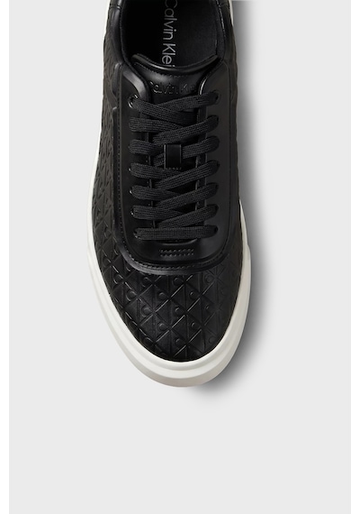 Calvin Klein Logolu Sneaker Ayakkabı Erkek Ayakkabı Hm0hm02132 00w Siyah-ekru