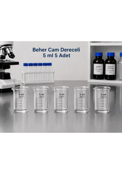 Beher Cam Dereceli 5 Ml 5 Adet