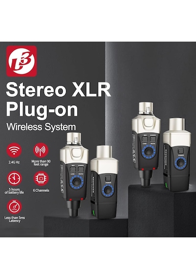 Xvive Xv-u3d Stereo Audio Aktarımı İçin Çift Alıcı Ve Vericili Kablosuz Bağlantı Sistemi