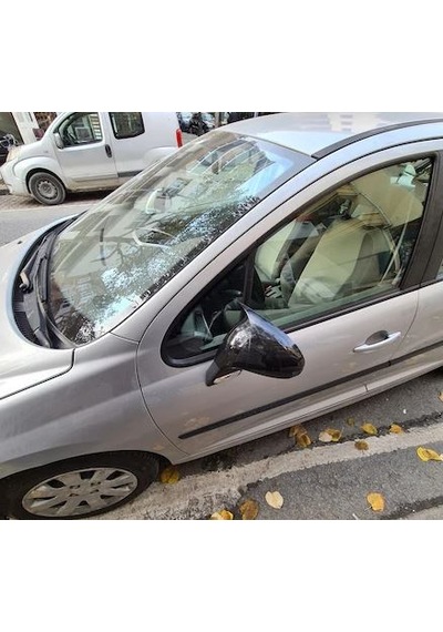 Peugeot 207 2006-2012 Batman Yarasa Ayna Kapağı Piano Black Abs P