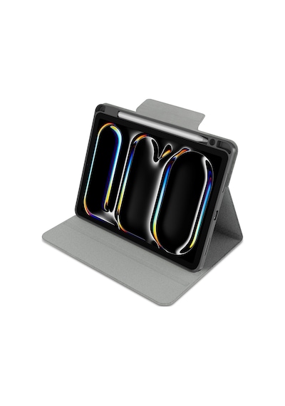 Apple Uyumlu iPad Air 13 2025 Raptic Spin Detachable Folio Pu Ayrılabilir Kalem Bölmeli Standlı Kılıf Siyah