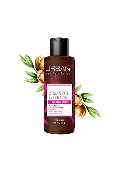 Argan Yağı & Keratin Kolay Kırılan Yıpranmış Saçlara Özel Saç Bakım Kremi 100 Ml - Vegan