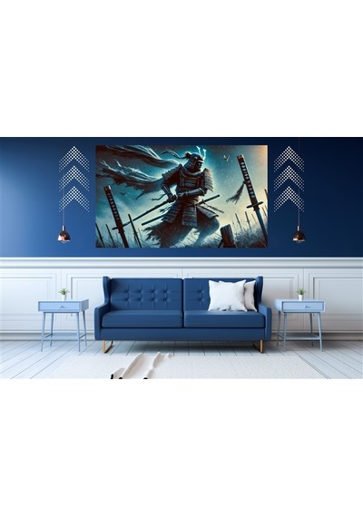 Ti-play Savaş Sonu 60x90cm Modern Samuray Pvc Çerçevesiz Tablo