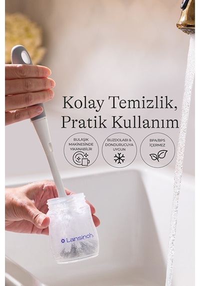 Lansinoh® 160 ML Biberon ve NaturalWave® Biberon Emziği (1 Ay+)
