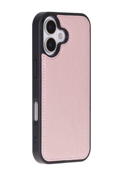 Apple İphone 17 İçin, Hakiki Deri, El Yapımı Cüzdanlı Kılıf, Magsafe İle Uyumlu, İç Yüzeyi Kadife, Pembe Diğer