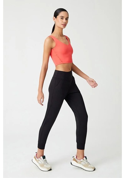 Cloudymood Kadın Siyah Yüksek Bel Jogger Eşofman Altı Joggers Siyah - 880996820 Siyah