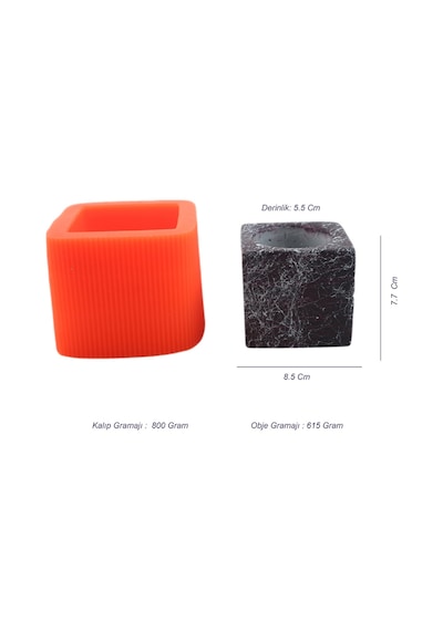 Beton Saksı Silikon Kalıp - 187