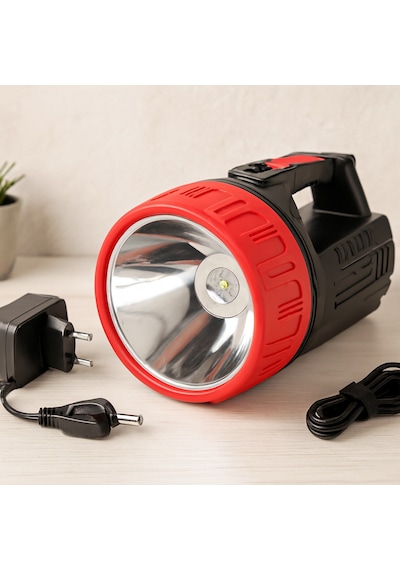 15w Led Şarjlı Uzun Menzilli 2'si 1 Arada El Feneri Projektör